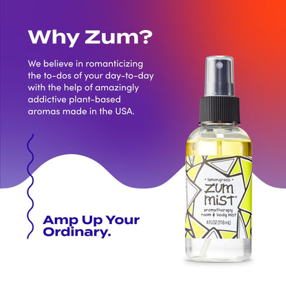 Indigo Wild Zum Mist Lemongrass Room & Body Spray | 4 oz 2 Pack