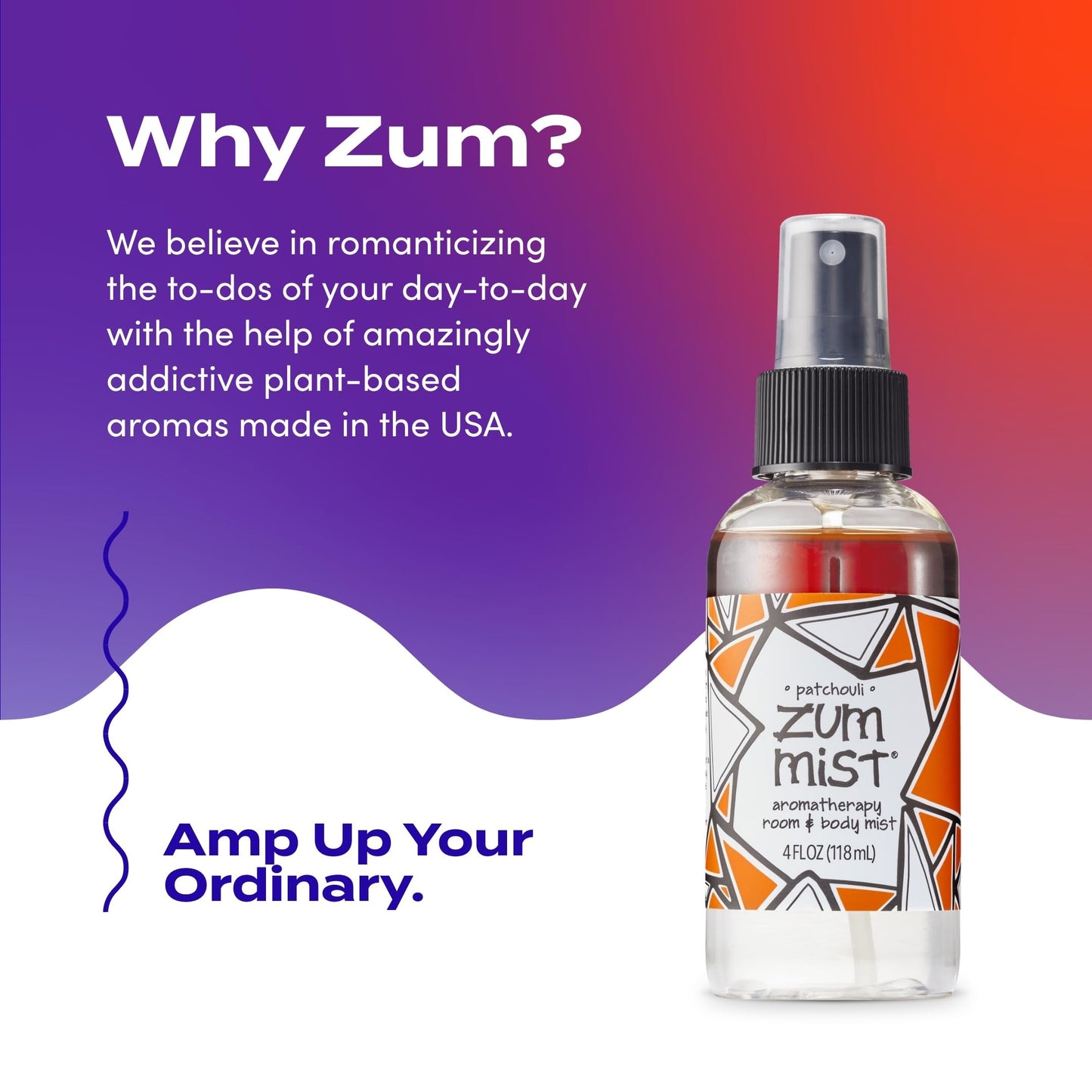 Indigo Wild Zum Mist Patchouli Room & Body Spray – 4 oz 2-pack