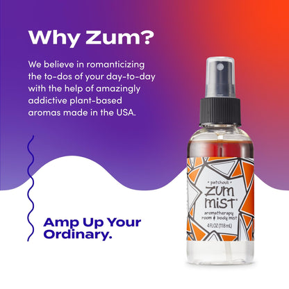 Indigo Wild Zum Mist Patchouli Room & Body Spray – 4 oz 2-pack