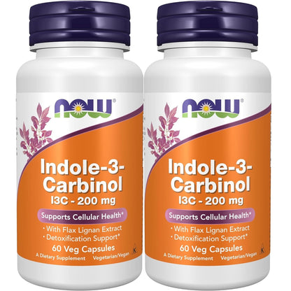 Indole-3-Carbinol (I3C) 200 mg - 120 Veg Capsules (2 Bottles)