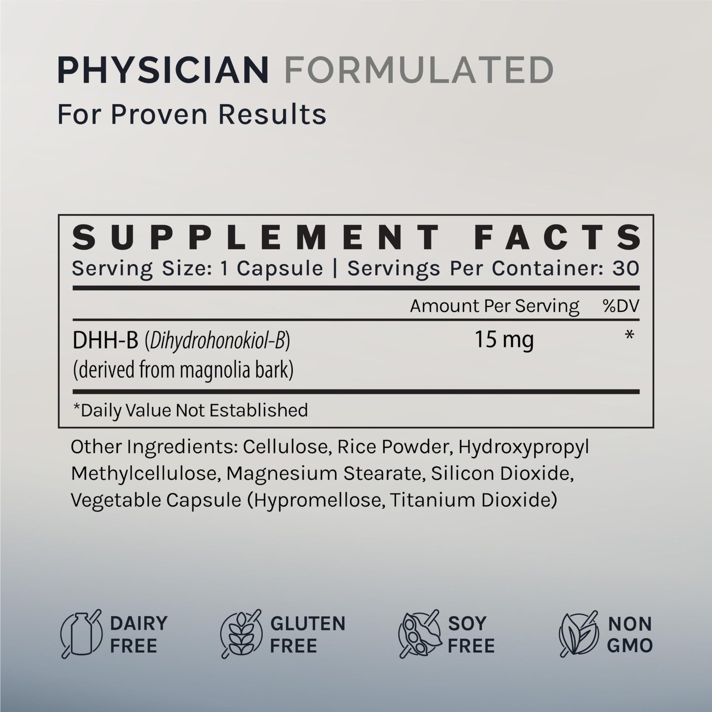InfiniWell DHH-B Max 15mg Mood Support - 30 Caps | 20x Potent Magnolia Bark