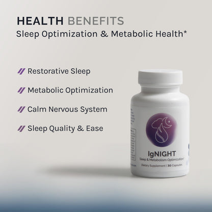 InfiniWell IgNIGHT Sleep Aid – Valerian, Ashwagandha & Grains of Paradise