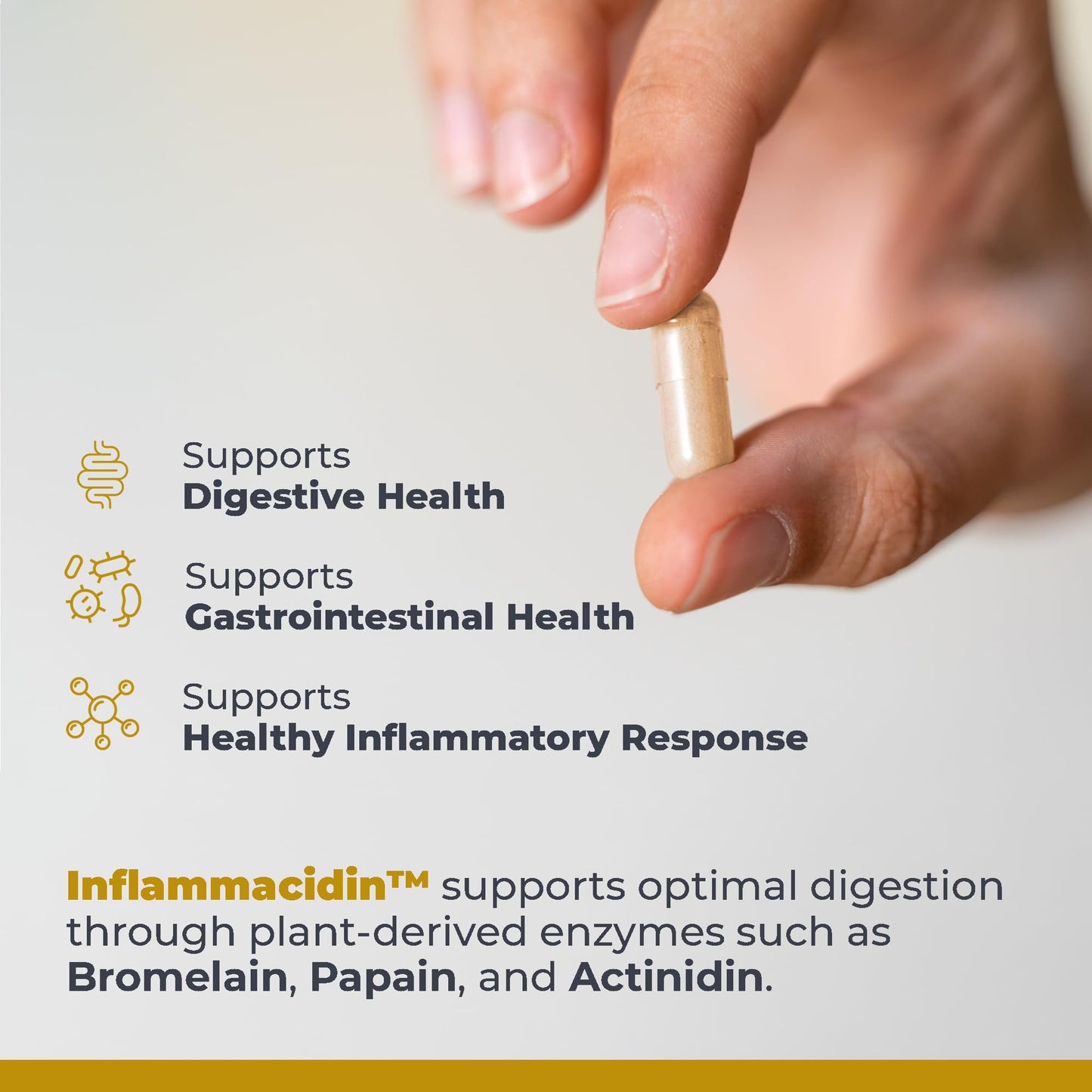 Premier Research Labs Inflammacidin – Digestive Enzymes with Bromelain & Papain – 90 Veg Caps