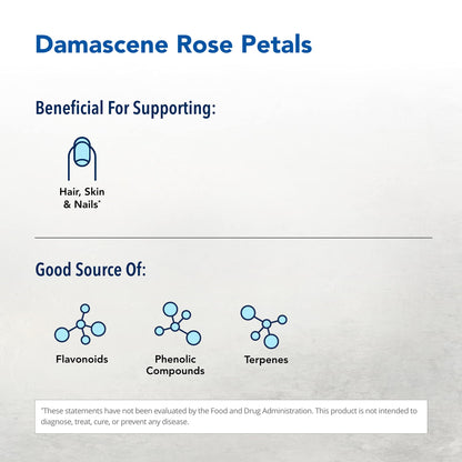North American Herb & Spice Essence of Rose Petals - 12 fl oz - 12 Servings - Premium Damascene Rose, Non-GMO