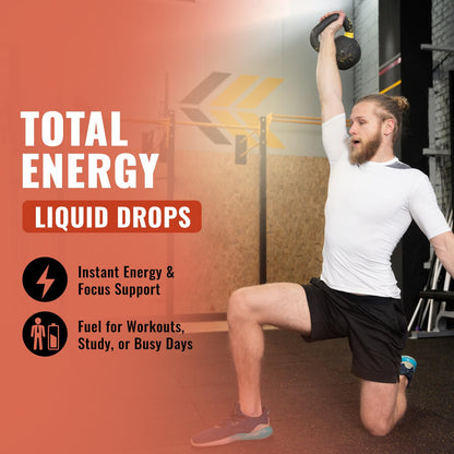 Extra Strength Liquid B12 Drops - Vegan, Non-GMO | B12/B6/B3 for Energy