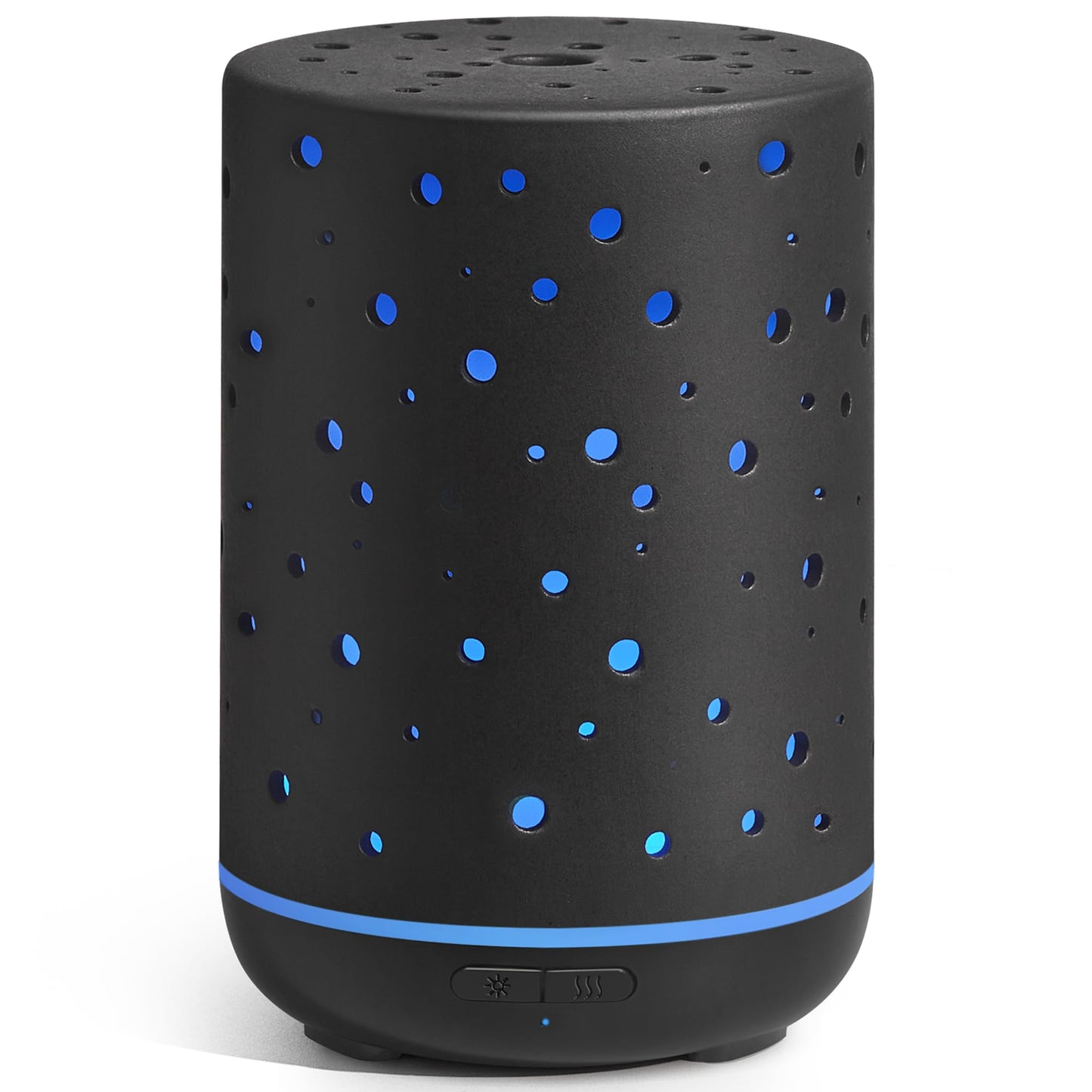 InnoGear 150ml Ceramic Essential Oil Diffuser – Ultrasonic Humidifier, 2 Mist Modes, Auto Off, Black