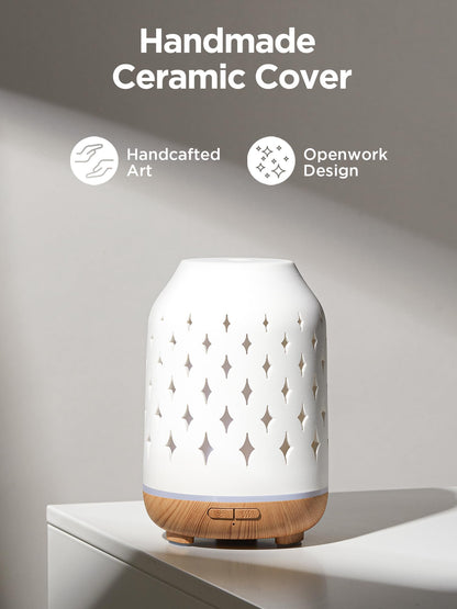 InnoGear 150ml Ceramic Diffuser – Ultrasonic Cool Mist, 2 Mist Modes