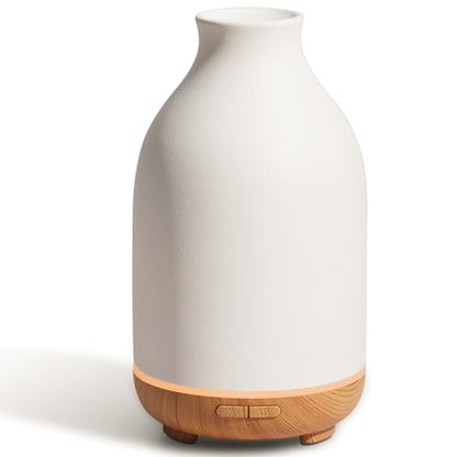 InnoGear 150ml Ceramic Essential Oil Diffuser — Handcrafted Ultrasonic Cool Mist