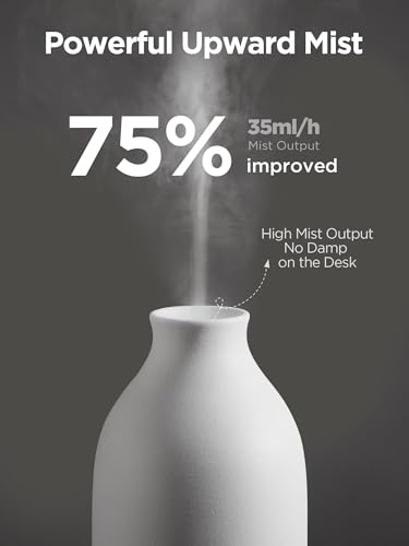InnoGear 150ml Ceramic Essential Oil Diffuser — Handcrafted Ultrasonic Cool Mist