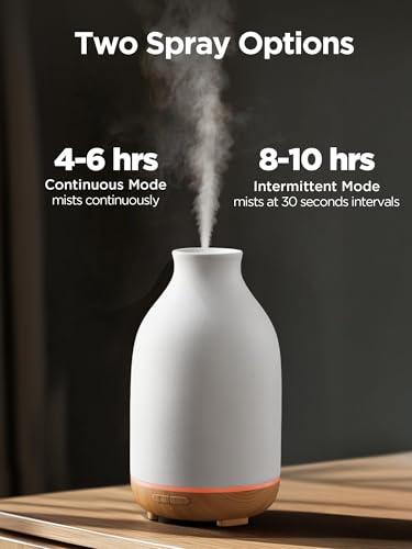 InnoGear 150ml Ceramic Essential Oil Diffuser — Handcrafted Ultrasonic Cool Mist