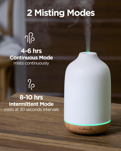InnoGear 150ml Ceramic Essential Oil Diffuser – Handcrafted Stone Aroma Diffuser