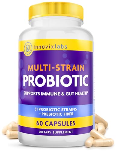 InnovixLabs Probiotics - 50B CFU, 60 Capsules | Gut Health