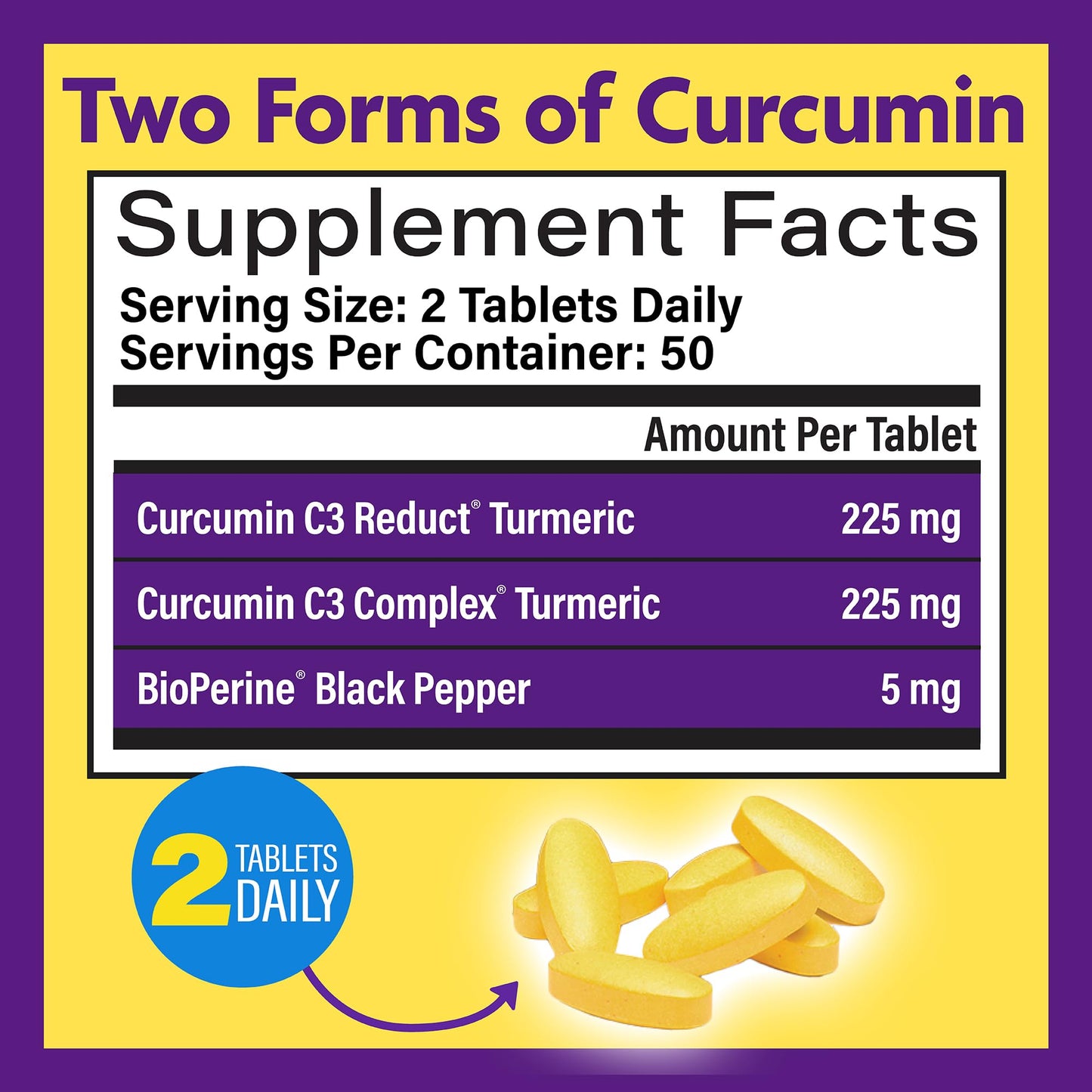 InnovixLabs Turmeric Curcumin with Black Pepper - Time-Release Tablets