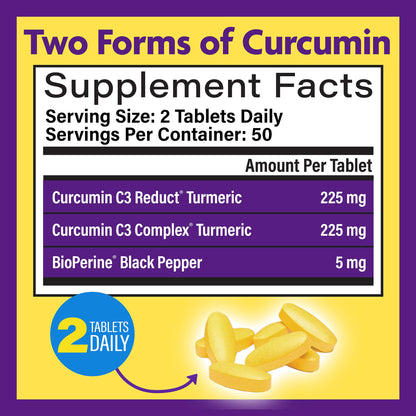 InnovixLabs Turmeric Curcumin with Black Pepper - Time-Release Tablets