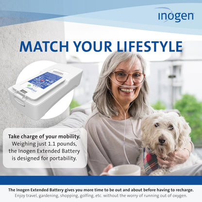 Inogen Extended (8-Cell) Battery — Replacement Battery for Inogen One G4 / Rove 4