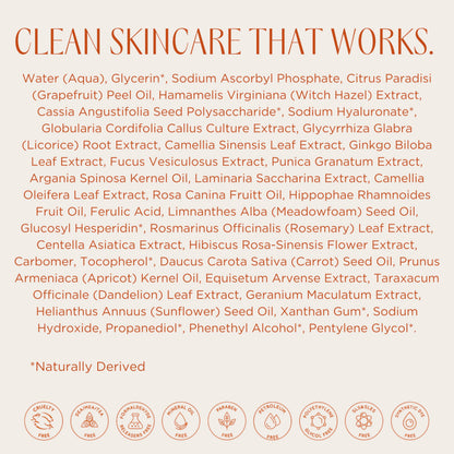 InstaNatural Vitamin C Serum with Hyaluronic Acid & Ferulic Acid — Brightening & Hydrating Formula | 2 FL Oz