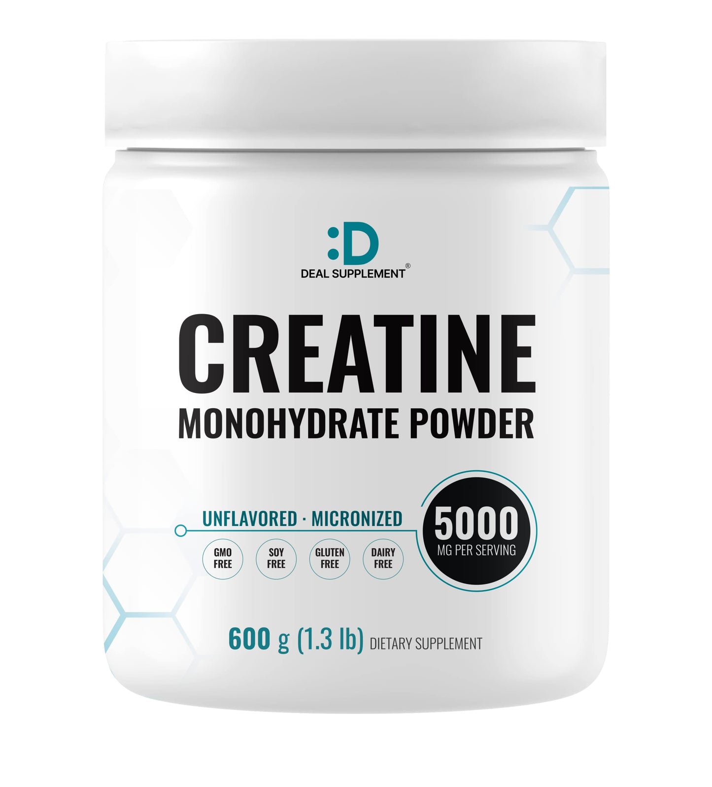 Instant Creatine Monohydrate Powder – 5g Serving, 120 Servings | Micronized, Unflavored, Fast Absorbing