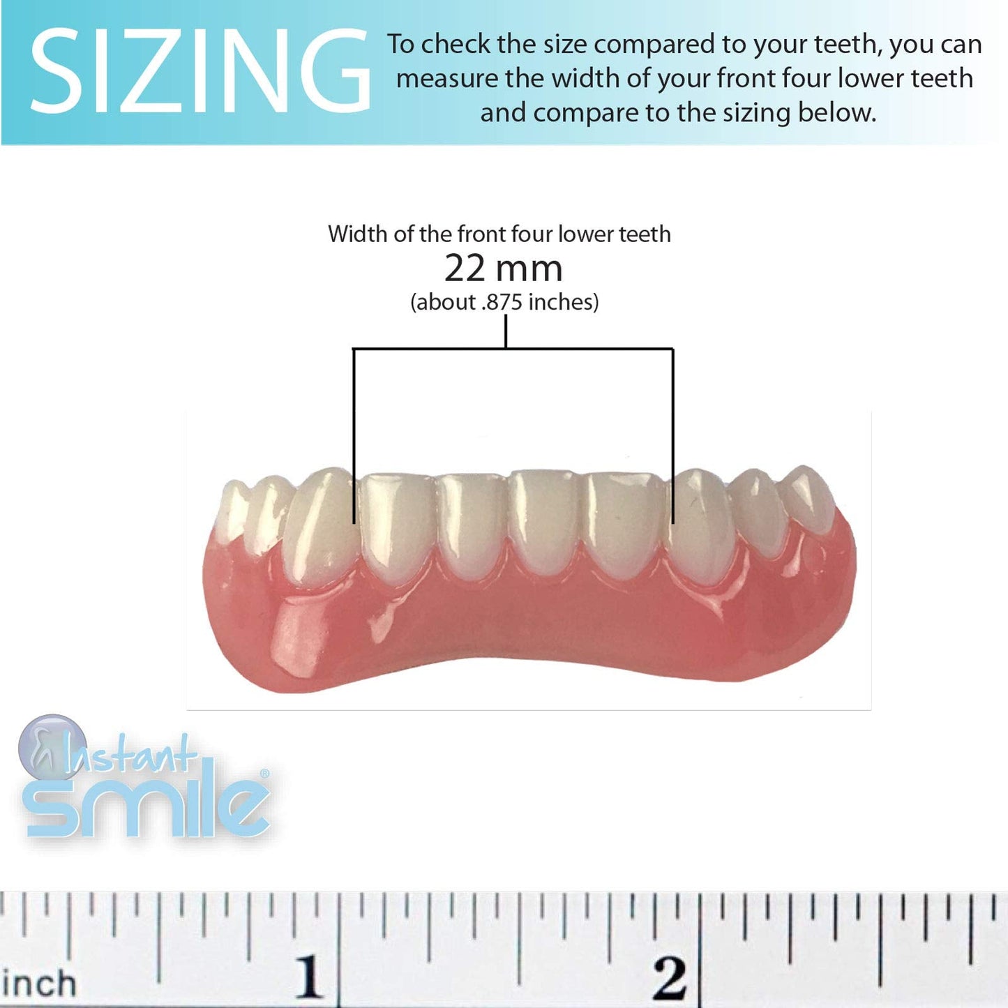 Instant Smile Handmade Bright White Lower Veneer – DIY, Safe BPA-Free