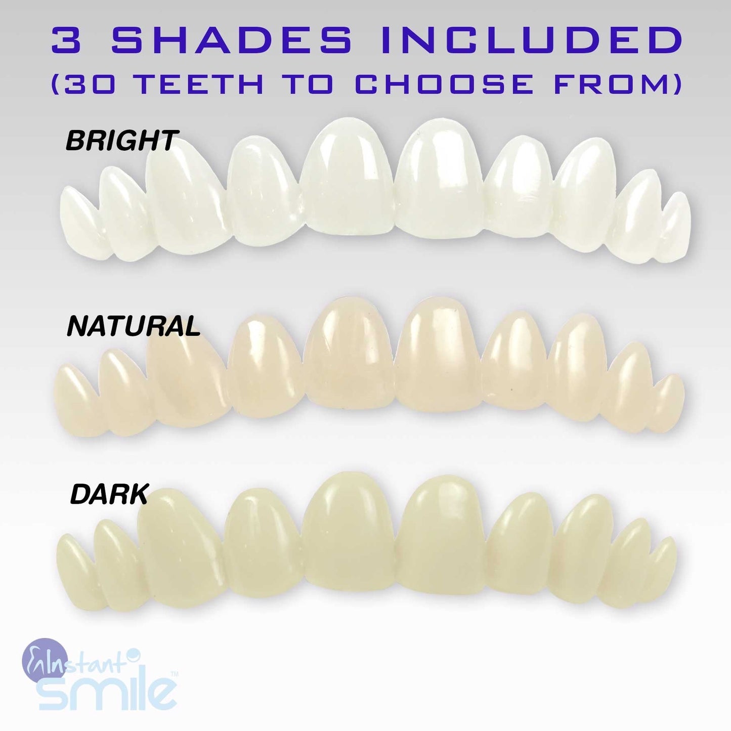 Instant Smile MULTISHADE Patented Temporary Tooth Repair Kit | Realistic Missing or Broken Tooth Solution