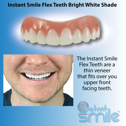 Instant Smile Flex Teeth (Bright White) & Pro Series Tooth Kit – 2 Instant Smile Products