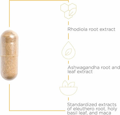 Integrative Therapeutics HPA Adapt – Adaptogenic Stress Support, 120 Capsules | Vegan, Dairy-Free & Gluten-Free