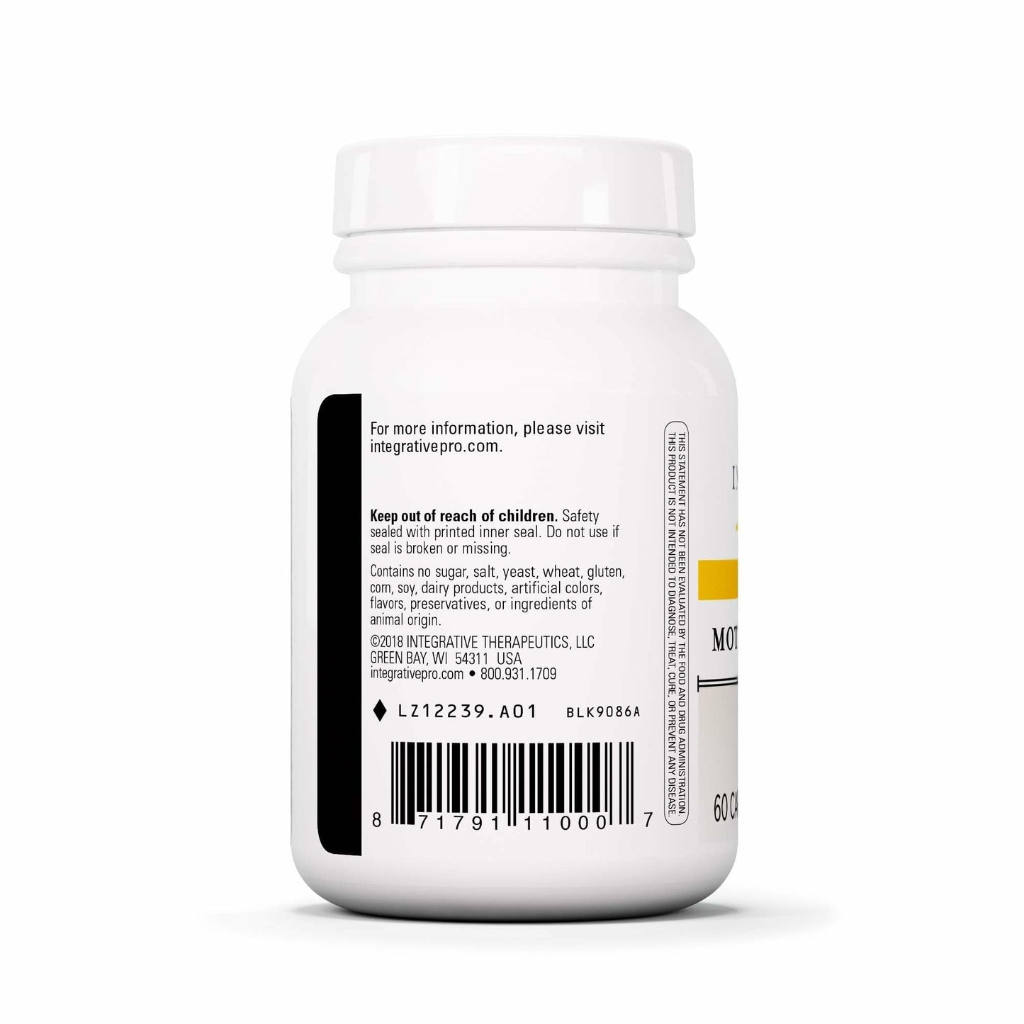 Integrative Therapeutics Motility Activator – GI Motility & Gut Health Support (Dairy-Free, Gluten-Free) | 60 Capsules