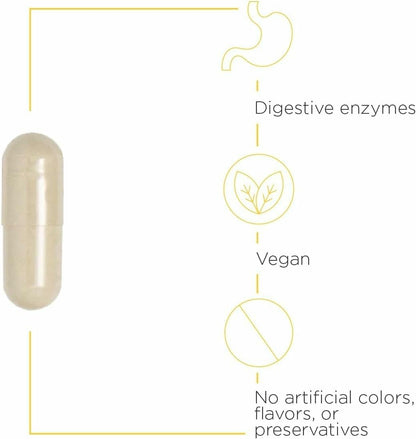Integrative Therapeutics Similase – Digestive Enzymes for Adults | Dairy-Free & Vegan | 90 Count