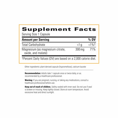 Integrative Therapeutics Tri-Magnesium – Supports Cellular Energy & Metabolism, Heart & Nerve Health – 90 Capsules