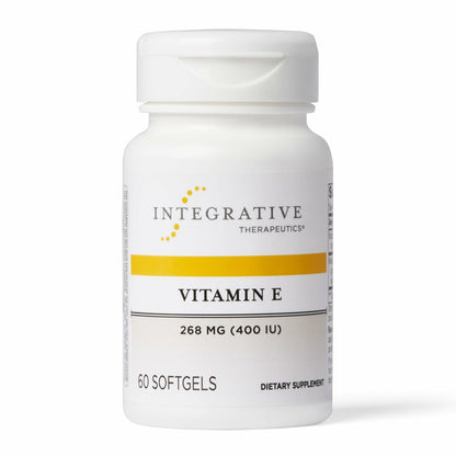 Integrative Therapeutics Vitamin E - Antioxidant & Heart Health Support - Dairy-Free & Gluten-Free - 60 Softgels