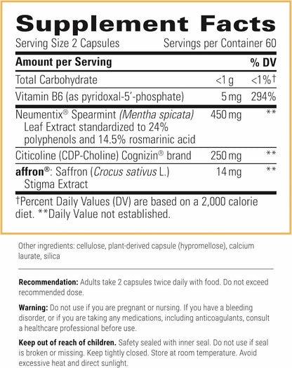 Integrative Therapeutics Neurologix – Non-Stimulant Brain Health Nootropic (120 capsules)