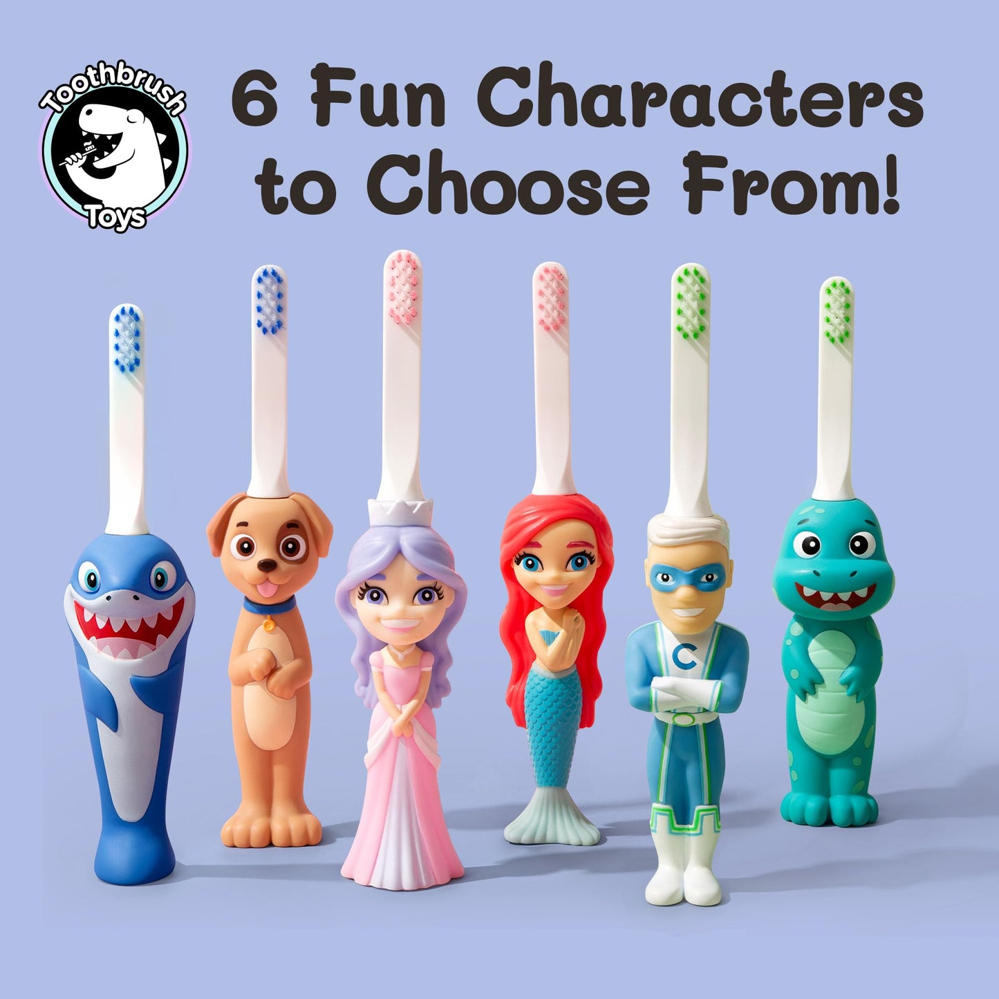 Kids Soft Bristle Superhero Toothbrush for Ages 2+ | Gentle, Replaceable Head, Ergonomic Handle