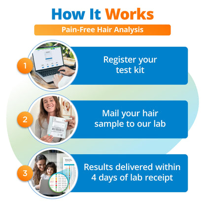 5Strands Gut Health Test for Adults & Kids — At-Home Hair Sample, 1,020 Items