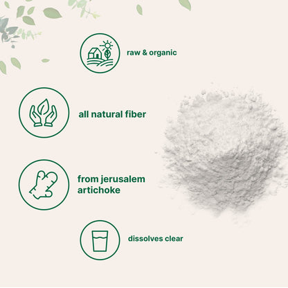 Micro Ingredients Organic Inulin FOS Fiber Powder 2.2 lb | Water-Soluble Prebiotic