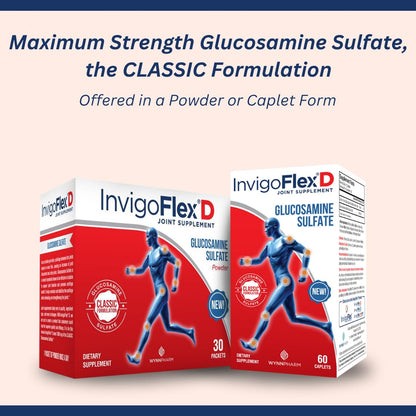INVIGOFLEX 1500mg Glucosamine Sulfate - Premium Joint Support (60 Packets)