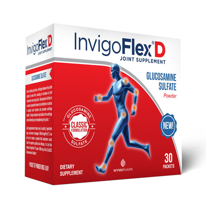 INVIGOFLEX® D - 1500mg Glucosamine Sulfate Powder (Classic) | Premium Joint Support – 30 Packets