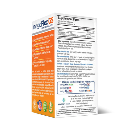 INVIGOFLEX GS Glucosamine Sulfate + Boswellia Serrata Shellfish Free