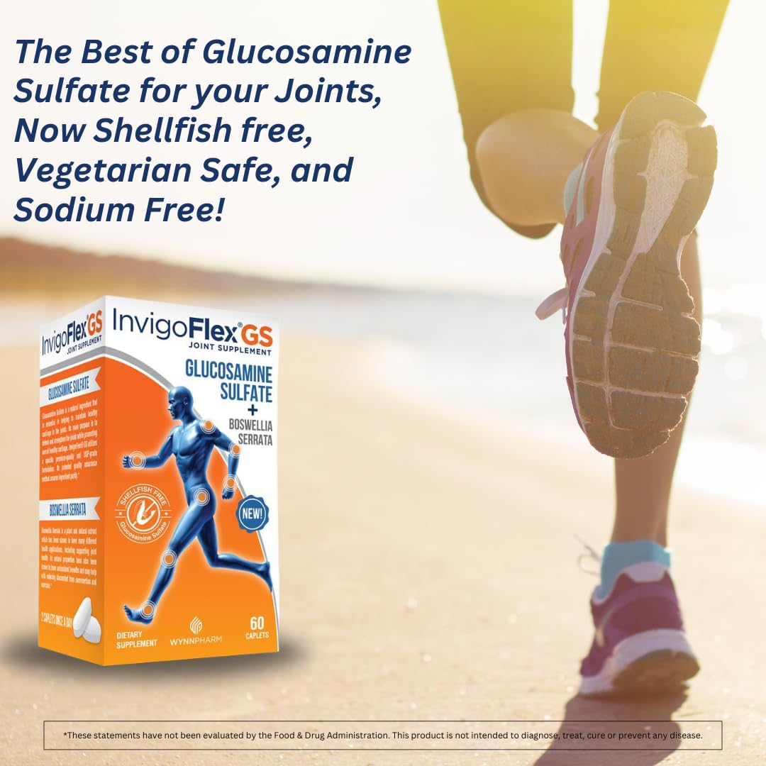 INVIGOFLEX GS Glucosamine Sulfate + Boswellia Serrata Shellfish Free