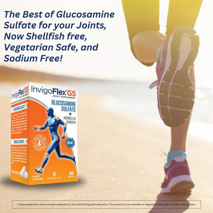INVIGOFLEX GS Glucosamine Sulfate + Boswellia Serrata Shellfish Free