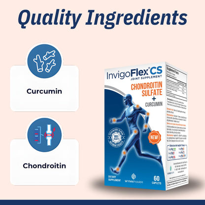 INVIGOFLEX® CS: Chondroitin Sulfate with Turmeric Curcumin – Premium Non-GMO Joint Supplement