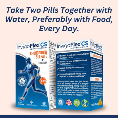 INVIGOFLEX® CS: Chondroitin Sulfate with Turmeric Curcumin – Premium Non-GMO Joint Supplement