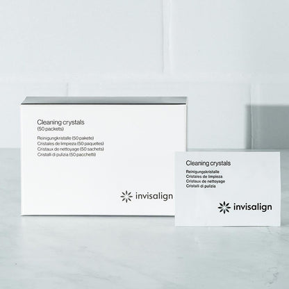 Invisalign Cleaning Crystals for Clear Aligners & Retainers – 50 Packets