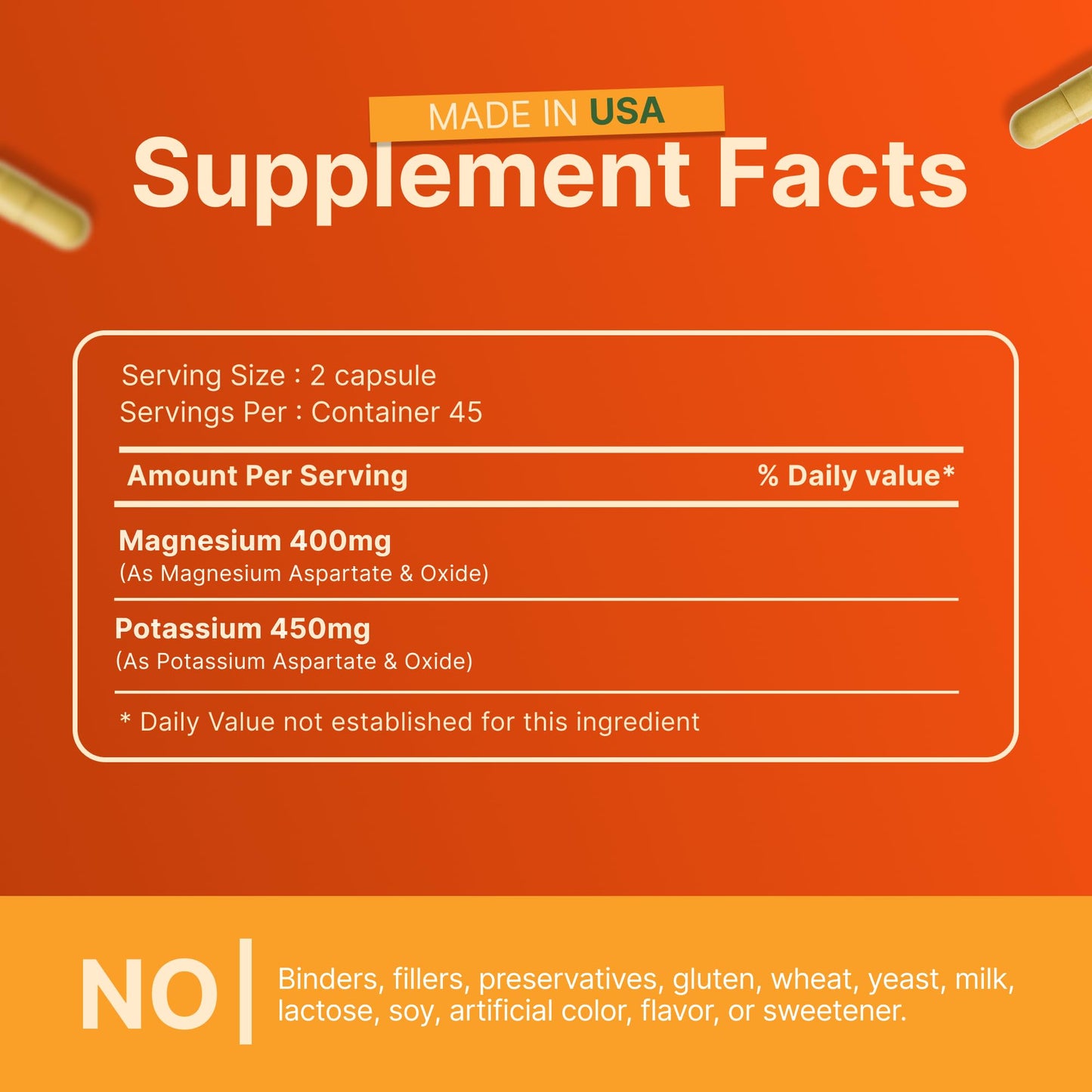 Invita Potassium Magnesium – 180 Capsules, High Absorption, Non-GMO, Gluten Free