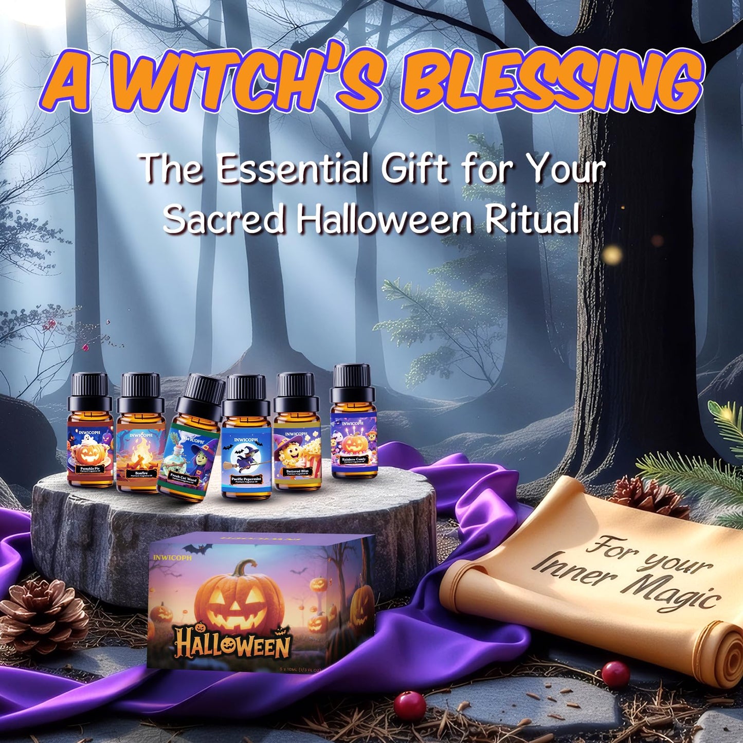 INWICOPH Halloween Fragrance Oils – Premium Diffuser Scents