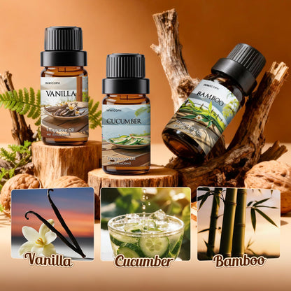 INWICOPH Tranquil Fragrance Oil Set | Nautal Tranquil Essential Oils for Diffuser, Candle & Soap Making