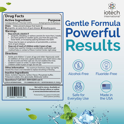 ioRinse Ultra: Dentist-Recommended Periodontal Rinse & Gum Mouthwash | 1L