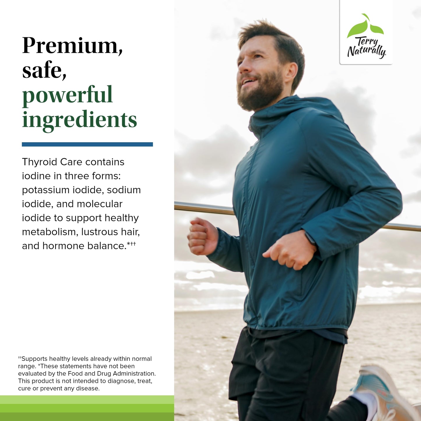 Terry Naturally Thyroid Care Plus | Thyroid Support with L-Tyrosine & Selenium - 60 Caps