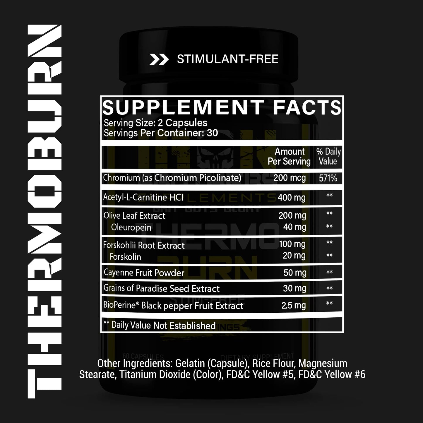 Iron Brothers Stimulant Free Fat Burner - Non-Stim Thermogenic Fat Burner (30 Day Supply)