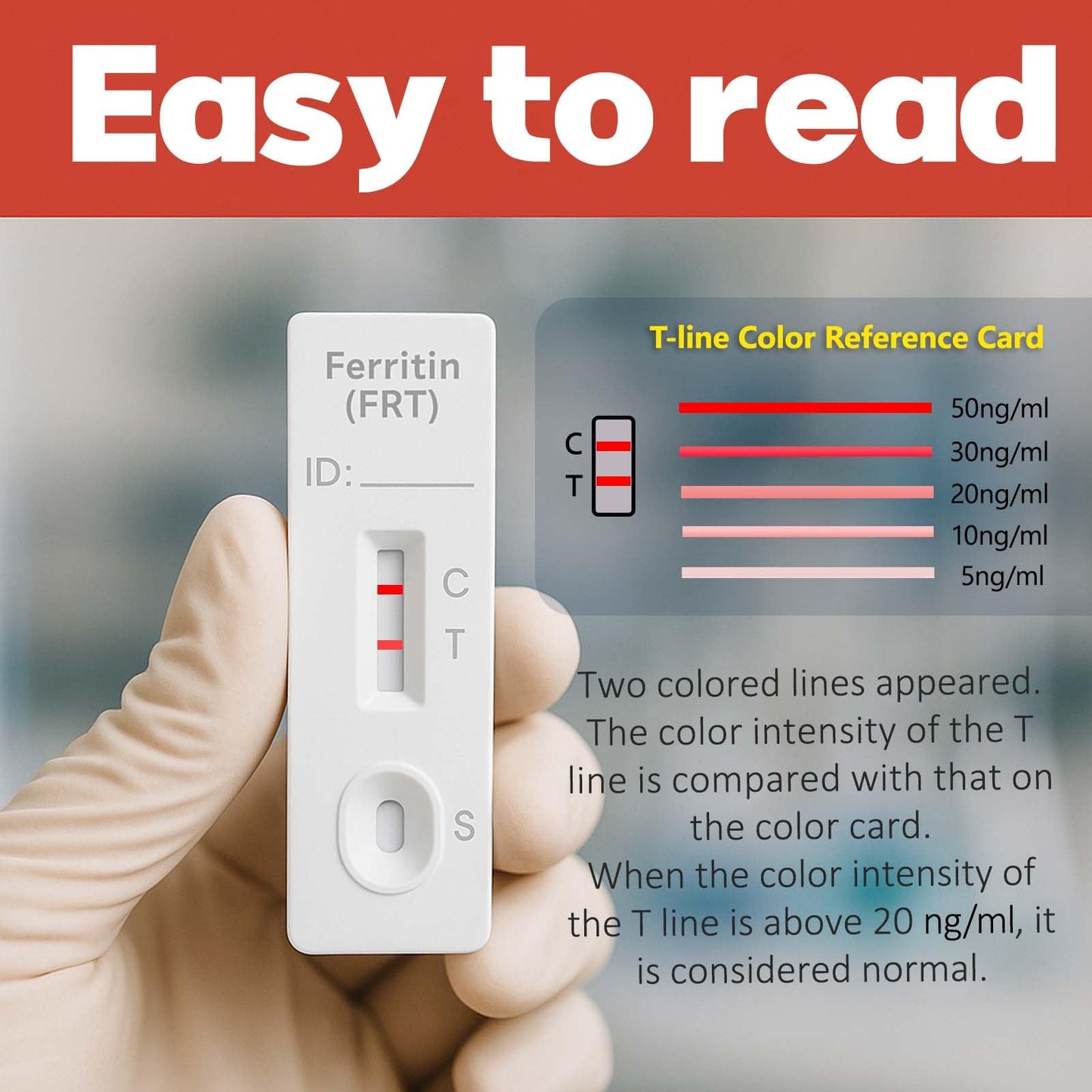 Iron Deficiency Test Kit at-Home – Self-Testing Iron Level (Men, Women, Adults & Children)
