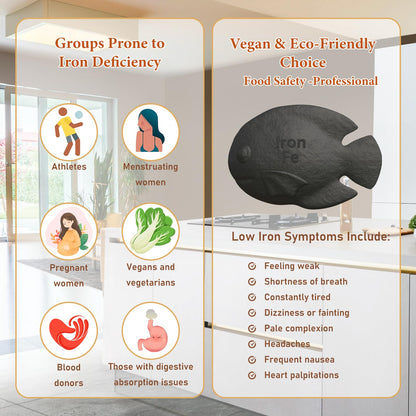 Iron Fish 2 Pack – Boost Iron in Food & Water (Fish + Turtle) | Ideal for Anemia, Athletes & Vegans