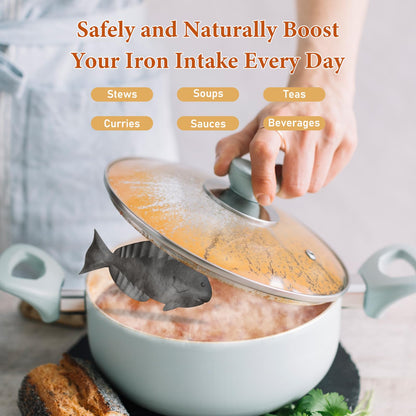 Iron Fish 2 Pack – Cast Iron Cooking Tool to Boost Iron in Food & Water